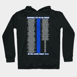 2019 Police Memorial - Thin Blue Line Family Hoodie